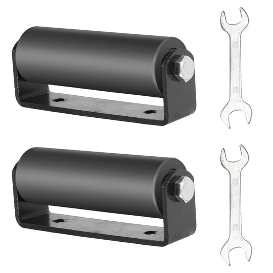 6" Gate Roller Guide,Sliding Gate Hardware with C-Sliding Gate Brackets,Sliding Gate Kit,Heavy Duty Sliding Gate Rollers,Rolling Gate Hardware Kit (2 Pack)