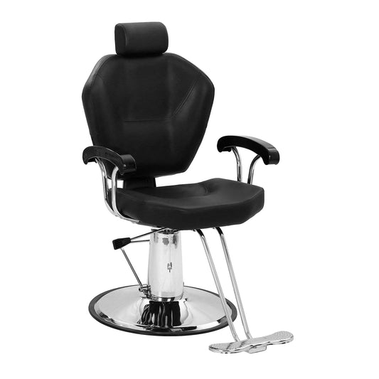 Black Barber Chair All Purpose Recline Salon Chair Beauty Spa Vintage Barber Chair Heavy Duty Chair, Barber Chair for Barbershop Salon Chair,Salon Chair,Beauty Spa Equipment 102 x 101.5 x 63.5CM