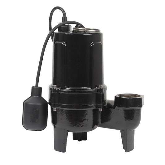 1.75HP Sump Pump Submersible Sewage/Effluent Clean/Dirty Water Transfer Utility Pump Portable with 25ft Power Cord for Swimming Pool Garden Basement Tub Pond Draining