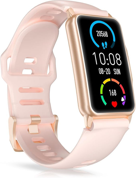 Smart Watch Fitness Tracker with 24/7 Heart Rate, Blood Oxygen Blood Pressure Monitor Sleep Tracker 120 Sports Modes Activity Trackers Step Calorie Counter IP68 Waterproof for Andriod iPhone Women Men