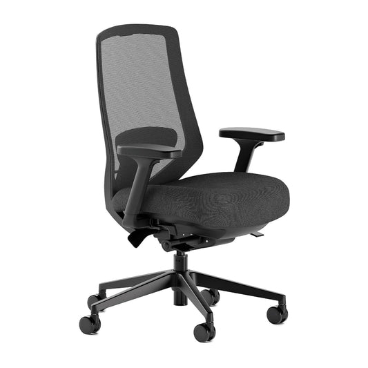 Branch Ergonomic Chair Pro - Mesh Office Chair with 14 Points of Adjustment - Height, Depth & Tilt Adjustable - 5D Armrests - Forward Tilt, Smooth Recline, and Lumbar Support - Black