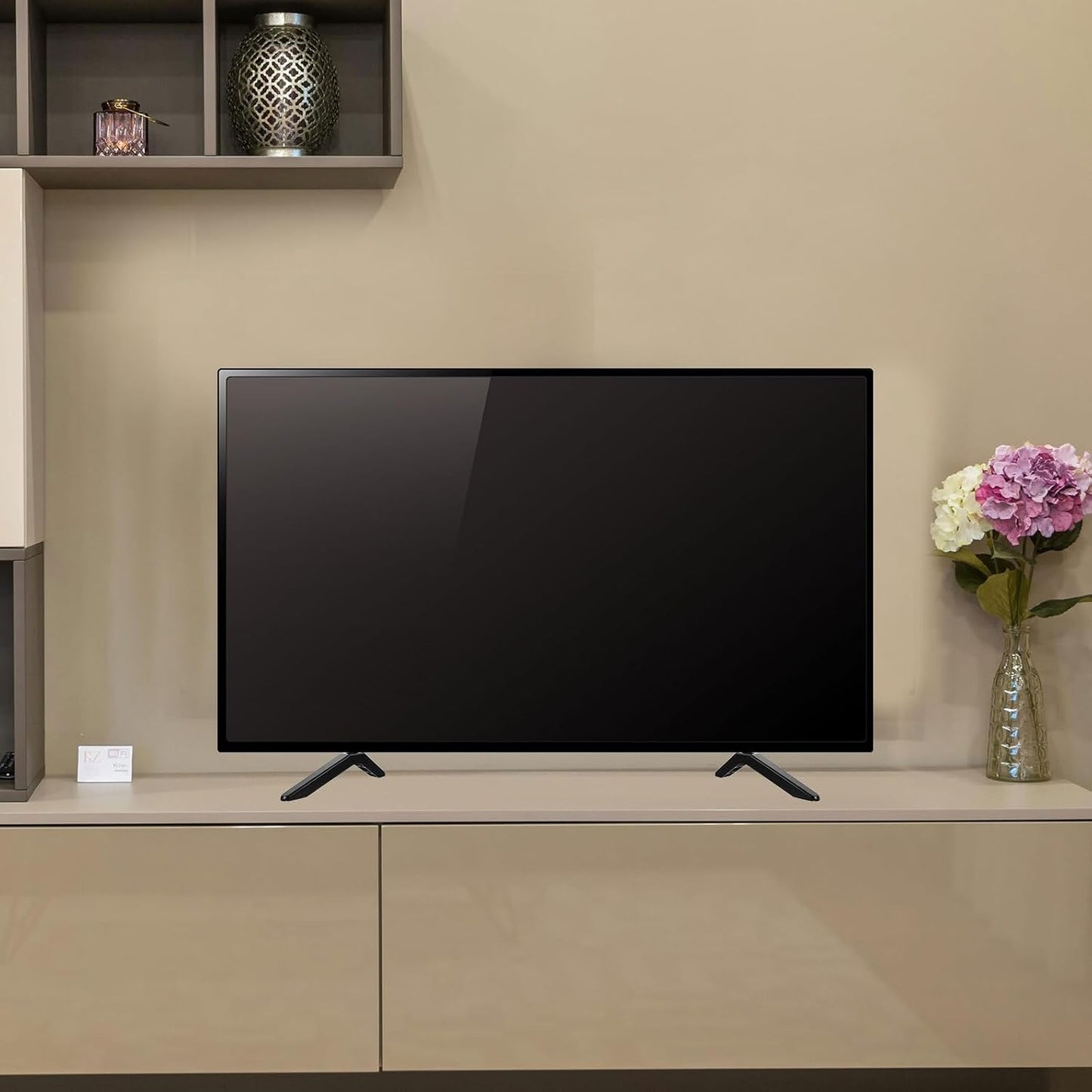 RUNROTOO Universal Tv Mount Bracket Tabletop Stand Fixed Tv Holder Sturdy Metal Construction for Living Room and Office