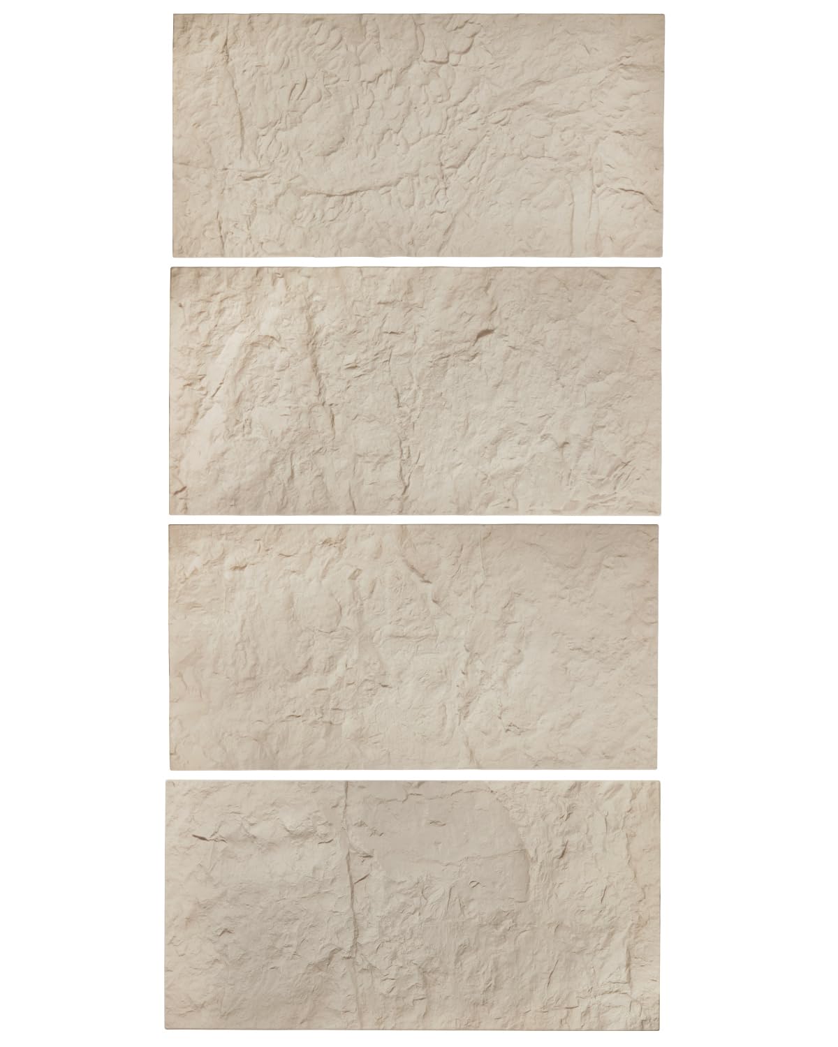 VEVOR 3D Wall Panels, 4 Pack 48 x 24 in PU Natural Stone Imitation Wall Art Tiles, 32 Sq.Ft Coverage Accent Wall Panel, Interior Home Decor for Ceiling, Bedroom, Living & Gaming Room, Stone Yellow
