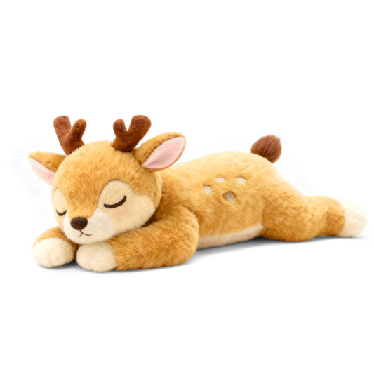 Lying Down Brown Fawn Stuffed Animal – Cute Plush Toy for Kids & Adults – Birthday Surprise & Room Decor – A Cuddly Companion for Everyday Hugs and Bedtime