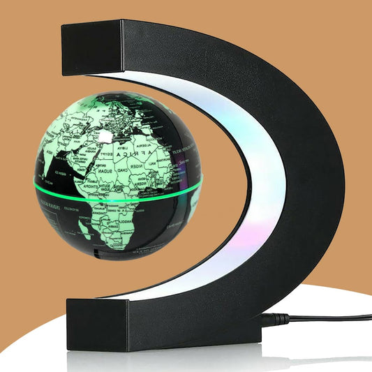RTOSY Multicolor Changing Magnetic Levitation Floating Globe, Floating Globe with LED Lights, Cool Gadgets Desktop Decor, Great Gifts for Men/Fathers/Husbands/Boyfriends/Bosses