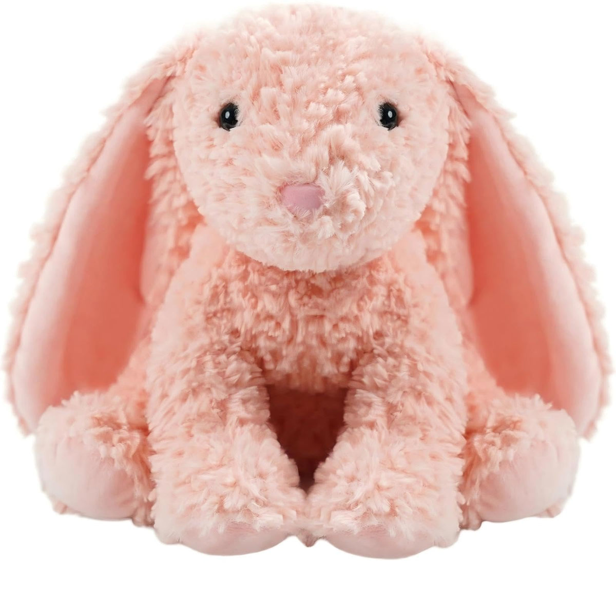 OROZCOR Bunny Stuffed Animal, Cute Fluffy Bunny Plush Toy 8.5in,Cute Bunny Rabbit Stuffed Animal with Fluffy Soft Ears Easter Gifts for Kids Baby Girls (Red Rabbit)