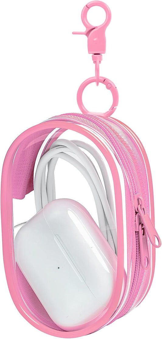 1|2|4 Pack 1Pack) Linsaner Storage Bag for Organizing Data Cables, Earphone, Chargers, Keys, Change, Blind Box Doll