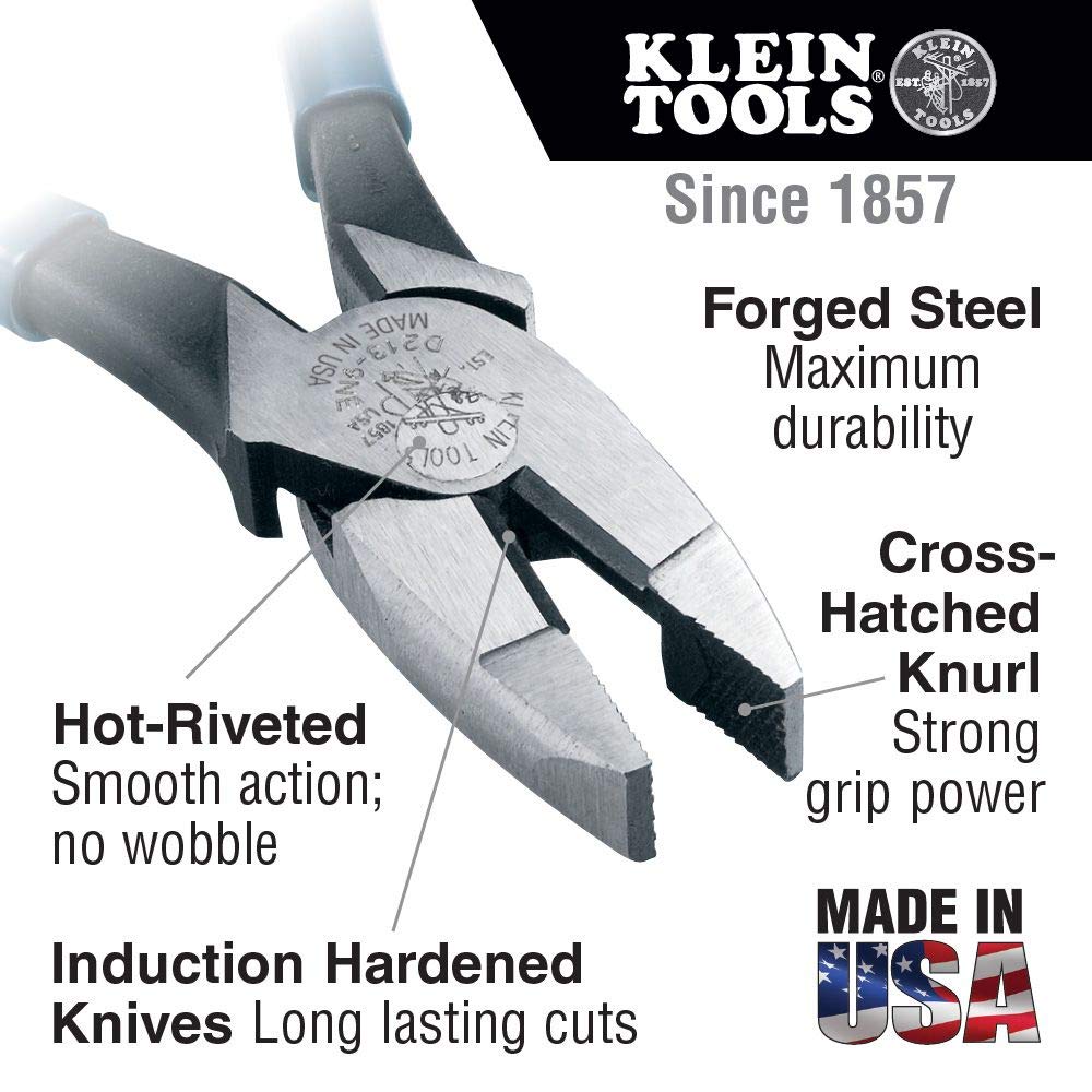 Klein Tools 80080 Hand Tool Kit includes 2 Screwdrivers, 3 Pliers, Wire Stripper and Cutter, for Electricians, 6-Piece & 32561 Multi-Bit Screwdriver/Nut Driver, 6-in-1 Stubby Screwdriver