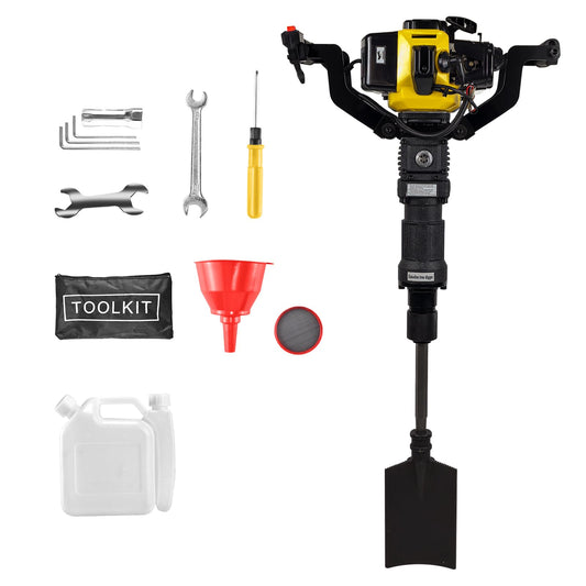 52cc Gas Powered Planting Shovel Digger, 2-Stroke Planting Auger for Tree & Fence High Torque, Portable Earth Drill for Farm, Garden & Landscaping – Shovel & Spade Alternative