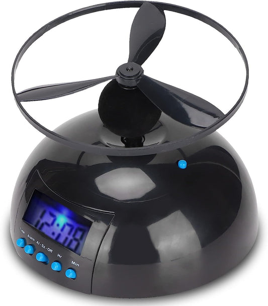 Zopsc Flying Alarm Clock, Helicopter Electronic Clock for Bedroom, Office, Home, and School