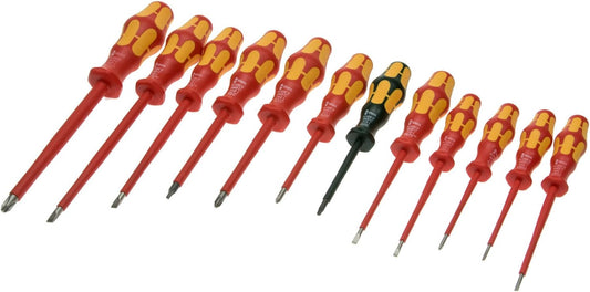 Wera - VDE Insulated Screwdriver Set | 12-Piece Set for Safe Electrical Work