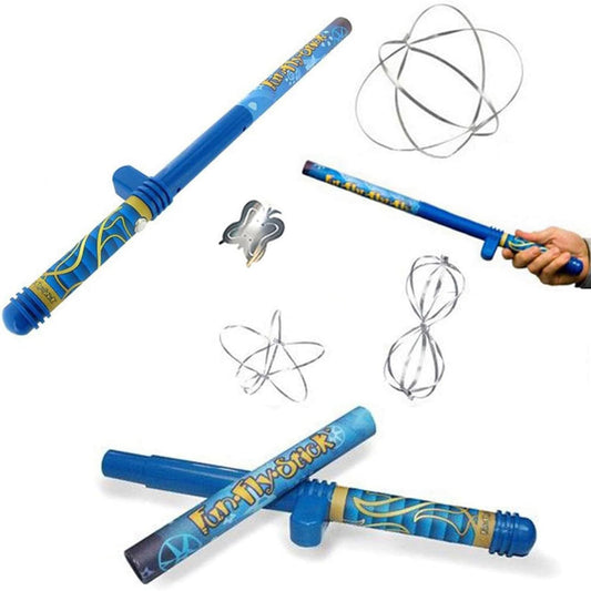 Tsiodot Science Fun Flying Stick Magic Blue Static Stick 10 Flying Shapes Suspension Stick Learning Toys