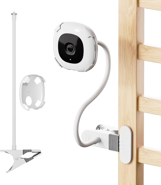 16.9in honecumi Baby Monitor Clip Mount Compatible with Nanit Pro Smart Baby Monitor & Flex Stand, Flexible Gooseneck