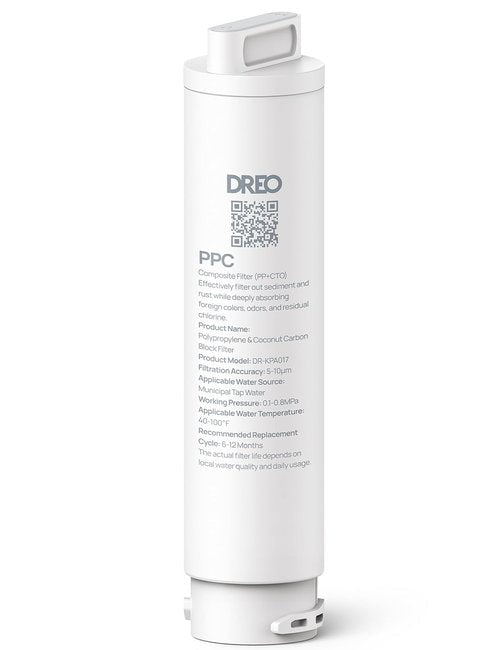 DREO PPC Filter Replacement Cartridge - 1-Year Lifetime for First Stage Filtration
