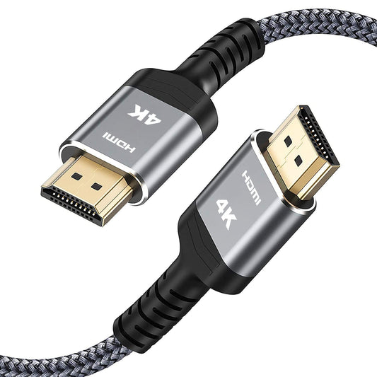 25 18Gbps 2.0 4K HDR10, 2.2, TV/HDTV/PS5/Blu-ray Highwings High-Speed FT HDMI Cable, Braided HDMI Cord, HDR, HDCP ARC