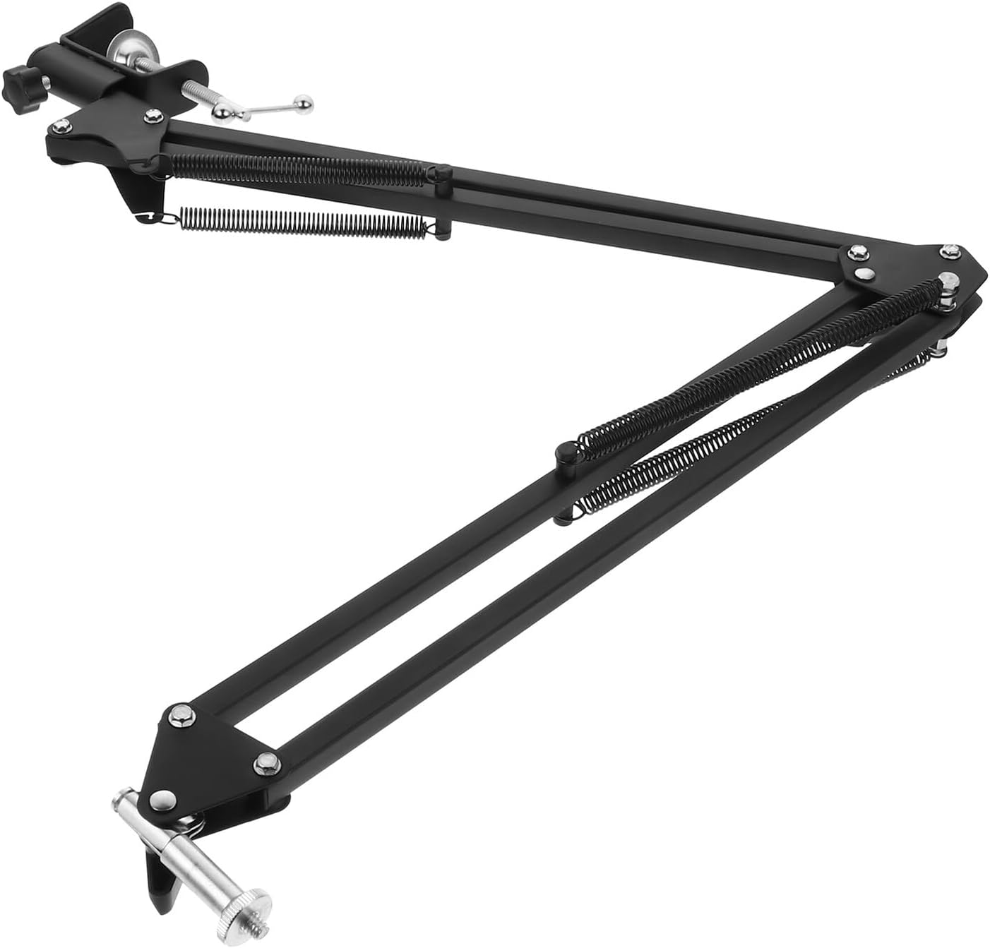 Alipis 1/4 Metal Webcam Stand Scissor Arm Desktop Camera Clamp Mount with Screw for Live Streaming and Video Recording