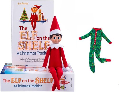 Elf On The Shelf Blue Eyed Boy Scout Elf - Claus Couture Good Night, Sleep Tight Outfit