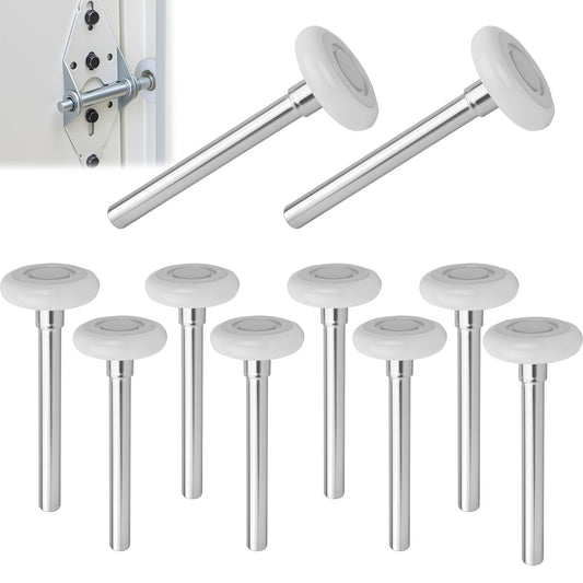 10 Pack 7" Stem White 2" Nylon Garage Door Roller with Protective Sealed-Cap(Dustproof), Ultra Quiet & Long-Lasting, Commercial High Load Capacity, Double Sealed Bearings