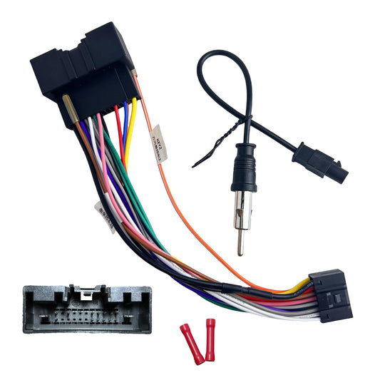 16Pin 2011-2020 16Pin F150 250 350 450 550 ISO Aftermarket Radio Harness Adapter for Ford with Radio Antenna Adapter
