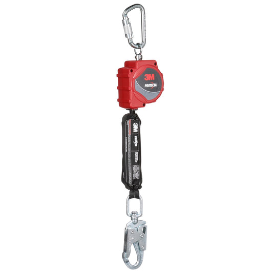 3M™ Protecta® Self-Retracting Lifeline with Carabiner 3100514, Web, Swivel Snap Hook, 11ft.