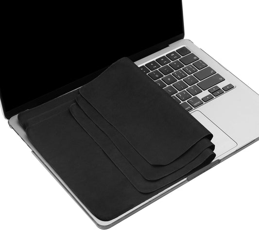 3 Pack 15" 16" 15.3" 15"/MacBook 16"-Black Microfiber Liner Cleaning Cloth MacBook Air/MacBook Pro Screen Keyboard
