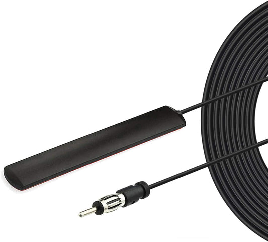BINGFU Car Stereo FM AM Radio Antenna Car Adhesive Mount Hidden Patch Antenna for Vehicle Truck SUV Stereo in Dash Head