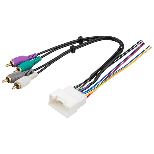 2001-2007 2002-2006 330 2002-2006 RED WOLF Car Wiring w/RCA Plug Amplifier Integration Harness for Toyota Highlander