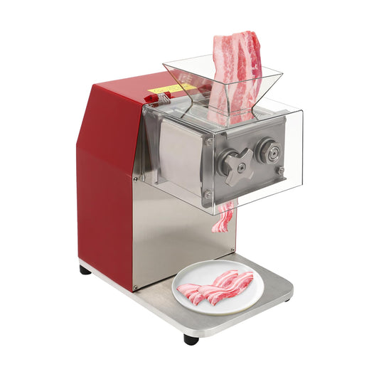 Bepritm Electric Meat Cutter Machine, 1100W Meat Shredding Machine with Cover, Commercial Stainless Steel Meat Slicer Shredder Restaurant for Home Kitchen,Restaurant,Supermarket