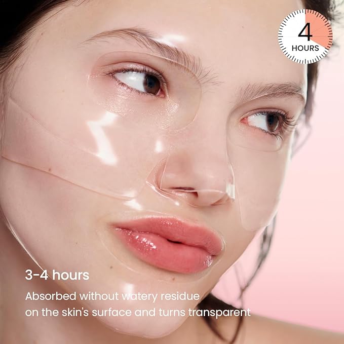 BIODANCE Bio-Collagen Real Deep Mask, Hydrating Overnight Hydrogel Mask, Pore Minimizing, Plumping, Elasticity Improvement, Korean Skincare for stocking stuffers | 1.19oz(34g) x 16ea