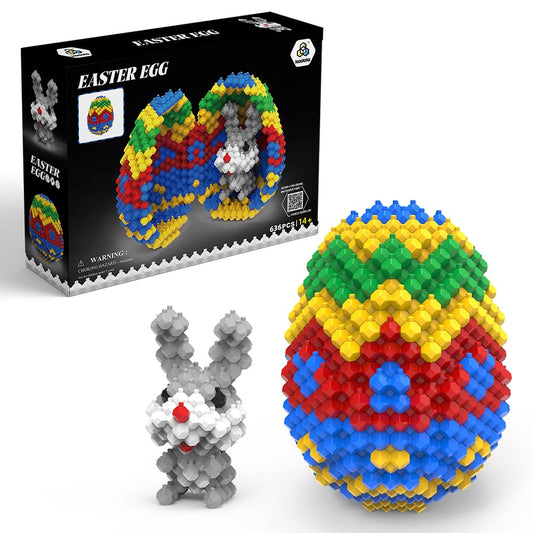 KADELE Easter Egg Building Animal Sets, Extremely Challenging STEM Building Blocks Decor for Adults Kids, Micro 3D Educational Toys for Boys Girls Ages 14 and Up 636 Pieces
