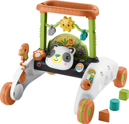 Fisher-Price 2-Sided Steady Speed Panda Walker, Interactive Baby Walking Toy with Activities and Learning Songs (Amazon Exclusive)