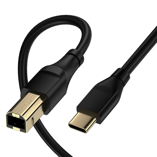 20 Long Printer Cable to USB C Feet High Speed USBC to USB B Printer Cord Type C to Type B Cable MIDI to USBC Cord