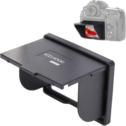 3.2in 5DIV 5DIII 1DX, T1, T2, 3D Zyyini Camera LCD Sun Shade, Wide Screen Magnet Hood Viewfinder for X X Light Blocking