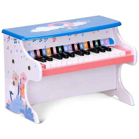 UDEAS Wooden Kids Piano Keyboard, Mini Piano Toys with 25 Keys Digital Piano for Kids 3+ Years, Gifts Educational Musical Instruments for Girls and Boys