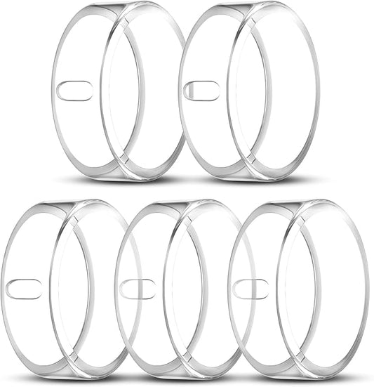 5 Pack Cover Compatible with Oura Ring Gen 4/Oura Ring Gen 3 Horizon/Heritage, Surport Charging with Cover on, Anti-Scratch TPU Protector for Oura Rings Accessories Women Men (Size 12)