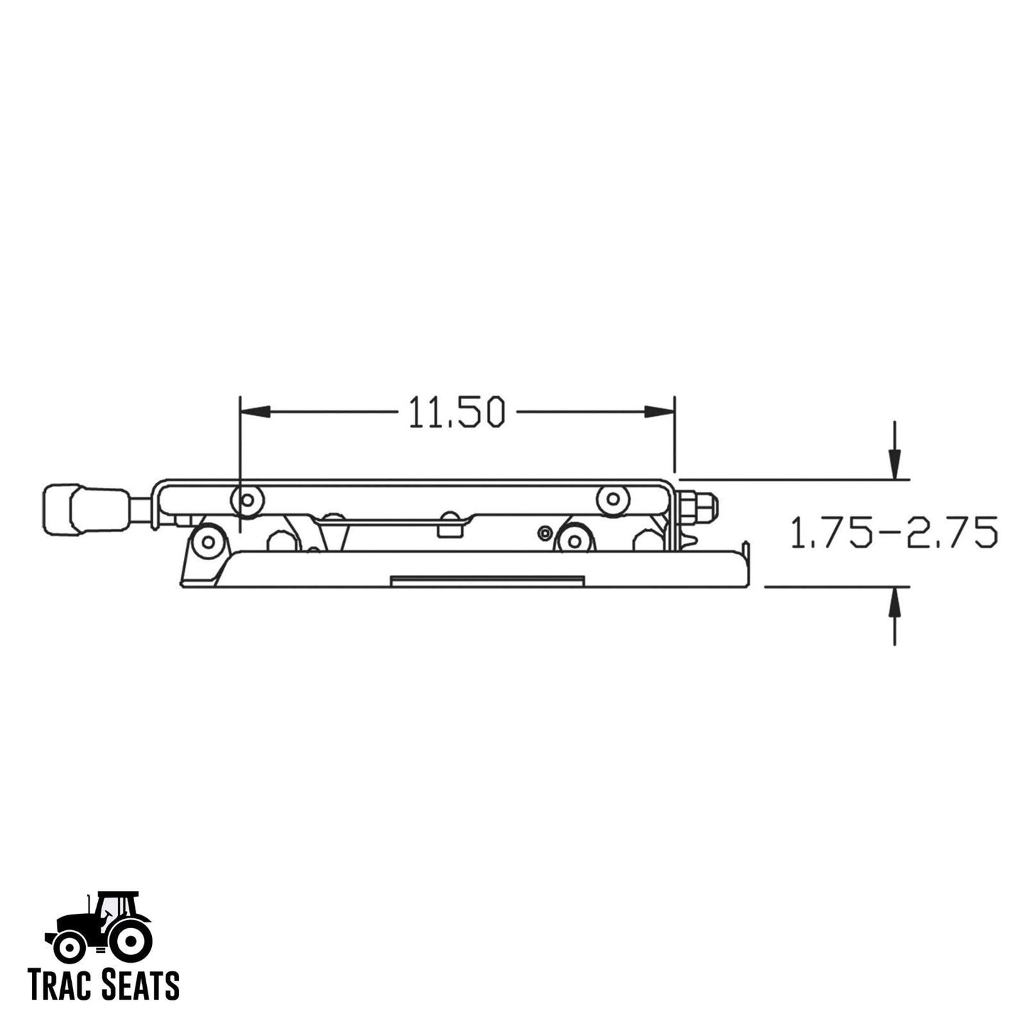 TRAC SEATS MADE IN THE USA Seat Suspension Kit for Husqvarna MZ Series Zero Turn Mowers MZ48, MZ52, MZ54, MZ61, MZT - SAME DAY SHIPPING - 1 Year Warranty