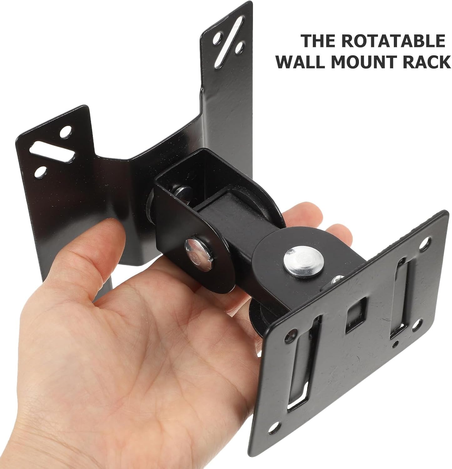 jojofuny 14-27 Inch Wall Mounted Monitor Mount Bracket Metal Rotation Swivel LCD Tv Stand for Home Office Flat Screen