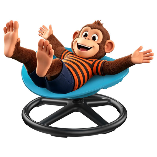 Mishelone Spinning Chair for Autistic Kids 360 Sensory Spinning Chair for Kids ADHD, Sensory Swivel Seat, Toddler Body Coordination Training Sensory Chair for Indoor Play