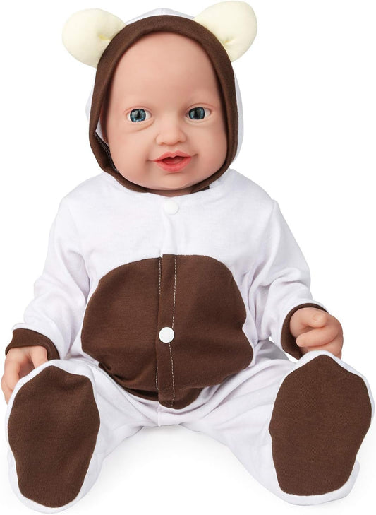 Vollence 20 inch Silicone Baby Dolls Girl Weighted 8.17 lb,[NOT Vinyl],Silicone Full Body Reborn Lifelike Realistic Newborn Real Life Soft Babies with Complete Accessories & Gift Box for Kids Age 3+