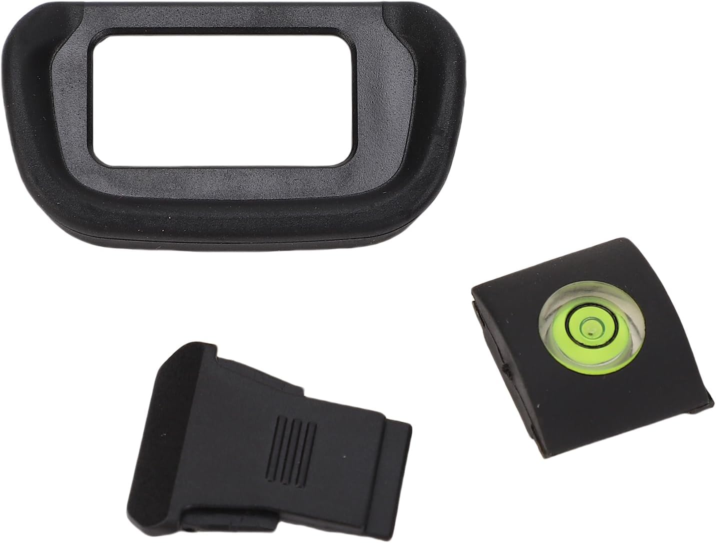Set 3 in1, R10 XUMIUZIY Camera Eyeshade Viewfinder Eyecup Hot Shoe Cover Bubble Level Made from ABS Material Easy