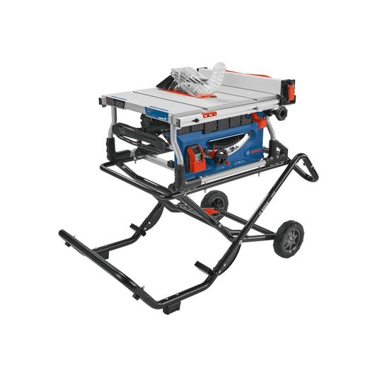 BOSCH GTS15-10 Table Saw 10 Inch Portable Jobsite Saw with Gravity-Rise Wheeled Stand, 15 Amp, 32-1/8 Inch Rip Capacity, 4 HP