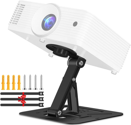2-Be-Best 1/4" Desktop Projector Stand, Screw Foldable Desk / Wall / Ceiling Projectors Mount Stand, Adjustable Mini