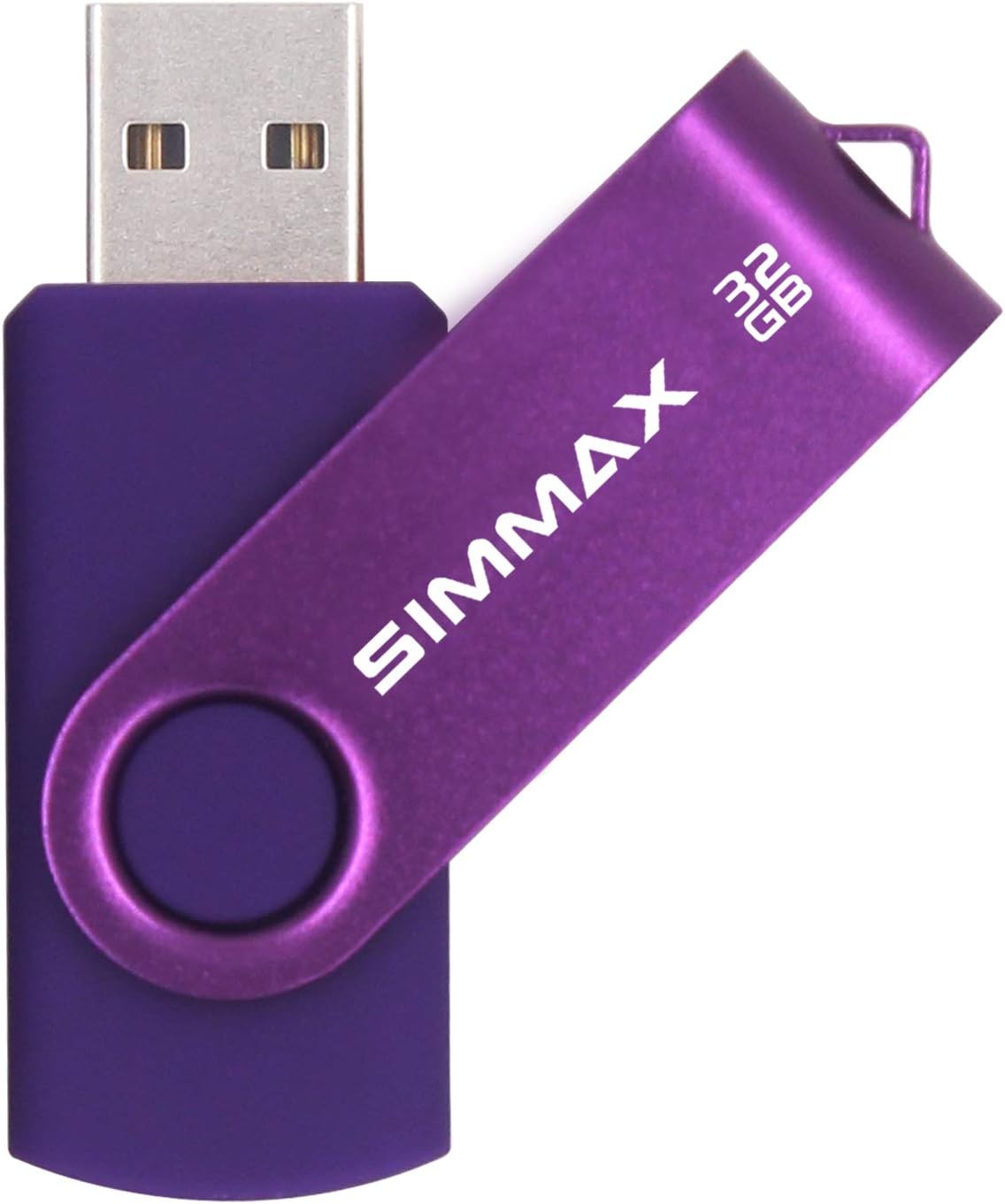 SIMMAX 32GB 2.0 (32GB Memory Stick USB Flash Drives Swivel Thumb Drive Pen Drive Purple)