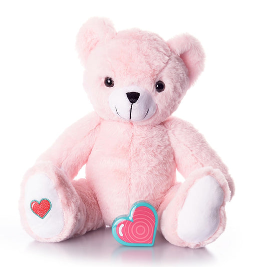 My Baby’s Heartbeat Bear, 20 Second Re-Recordable Digital Voice Recorder Plush Keepsake for Baby’s Heartbeat Memory, Pregnancy Keepsake (Not a Medical Device), Pink