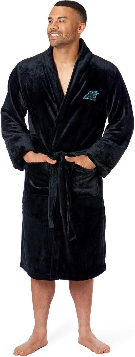 NFL Adult Unisex Silk Touch Bathrobe, Officially Licensed Loungewear, Soft Plush Polyester