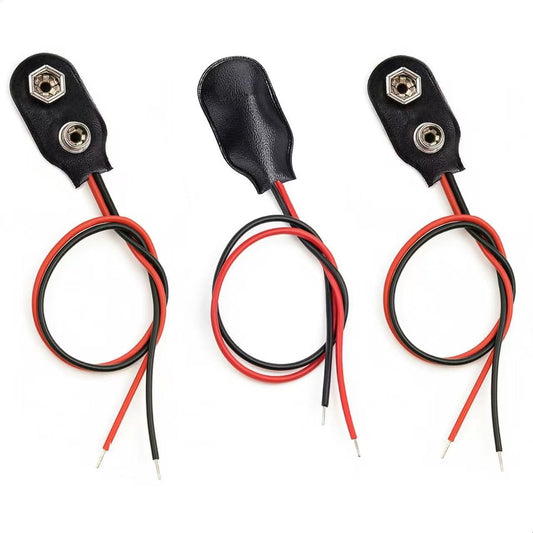 California JOS 9V 9V 3 Battery Clip Connector Used in Student Experiment or Other Equipment with Battery (I-Type, Soft