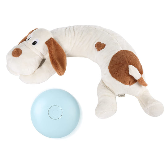 WEOK Heartbeat Dog Toy for Puppy- Helps for Dog Anxiety Relief and Calming Aid, Stuffed Animal Anxiety Calming Behavioral Aid Puppy Heartbeat Toy Sleep aid for Dogs Cats Pets