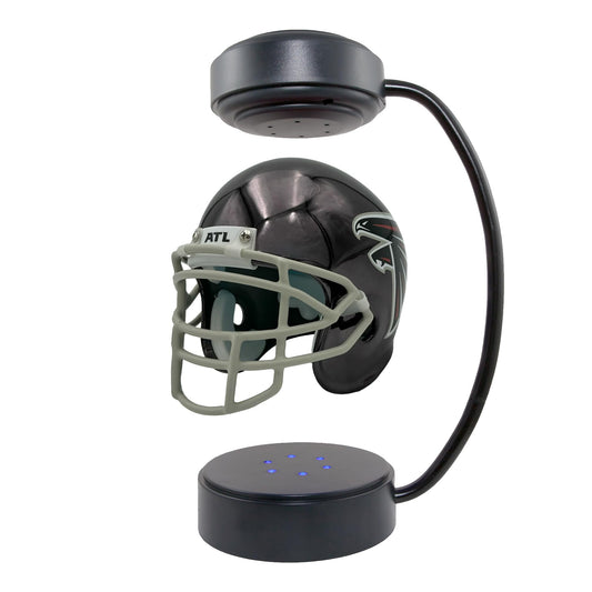 Pegasus Sports NFL Atlanta Falcons Half Size Metallic Hover Helmet - Teen Boys Football Fan Gift - Black