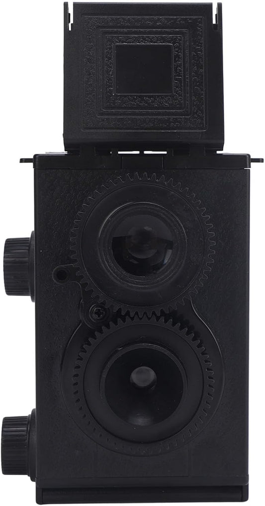 35mm Zerodis Dual Lens TLR Film Camera DIY Kit, Classic Retro Twin Lens Double Camera with Waist Level Viewfinder
