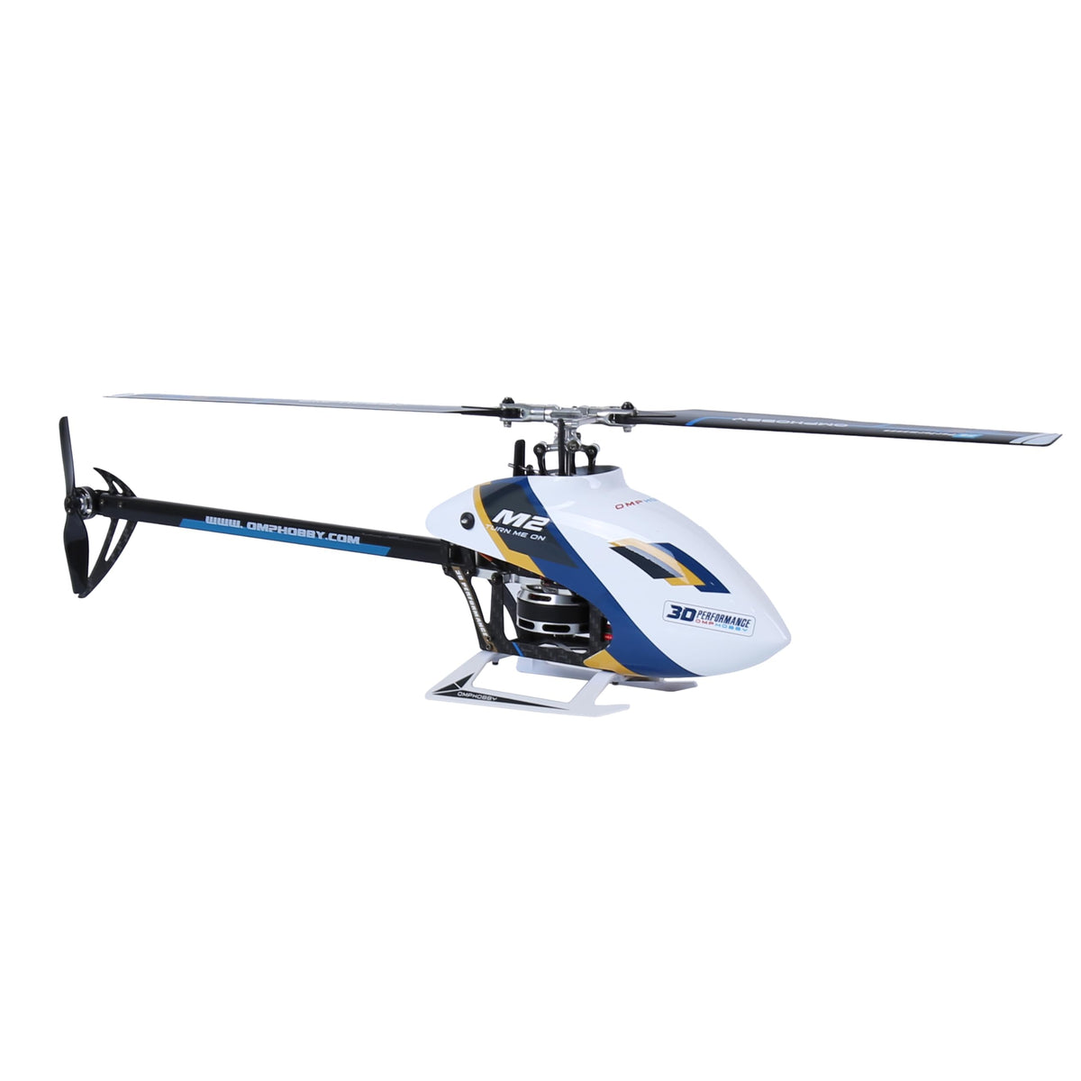 OMPHOBBY M2 EVO MK2 RC Helicopter for Adults Dual Brushless Motors Direct-Drive 6 Channel RC Helicopters Outdoor, Superior 3D Remote Control Plane Gifts Newly Upgraded Mini Drone BNF White
